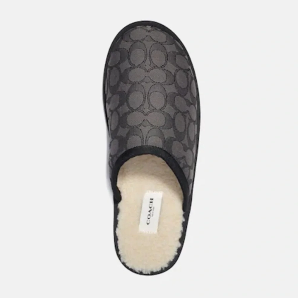 BRAND NEW Coach Men’s Slipper In Signature Jacquard Size 8
